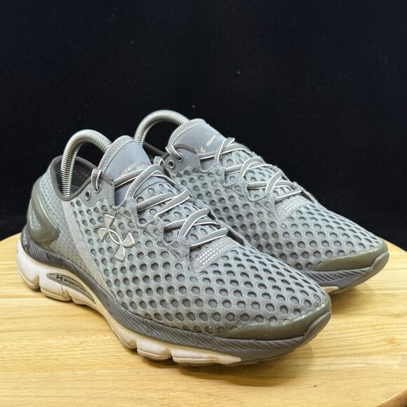 Under Armour SpeedForm Gemini 2 Womens Size 9 Gray Running Shoes Sneakers - Picture 8 of 9